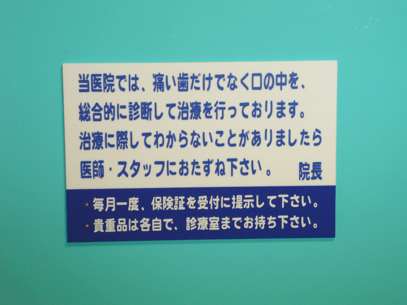 白/青パターンのプレート。こちらもがっしりした雰囲気です。